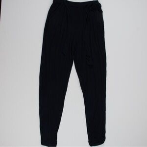 Small Black Sweatpants with Belt